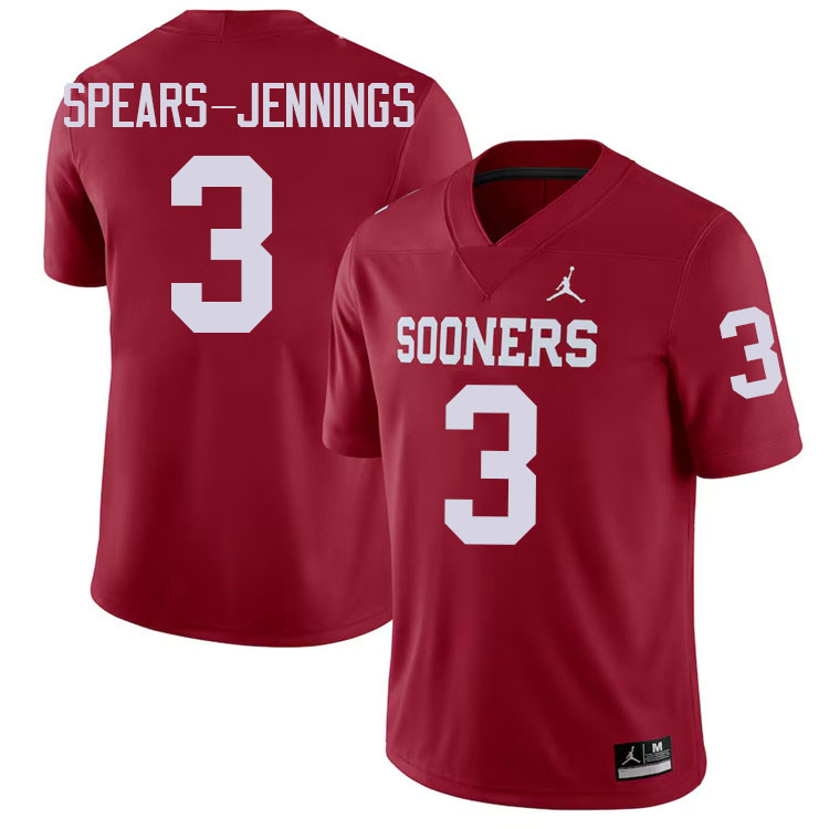 Robert Spears-Jennings Oklahoma Sooners Jersey,Oklahoma Sooners Football Uniforms,Jersey-Crimson